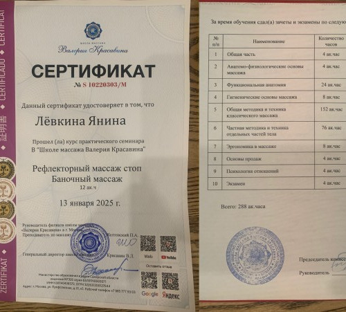 Массажистка Янина, Москва - Анкета 92009